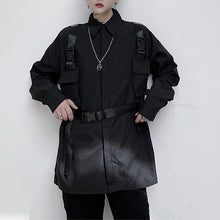 Load image into Gallery viewer, Lace Up Cargo Long Sleeve Shirt