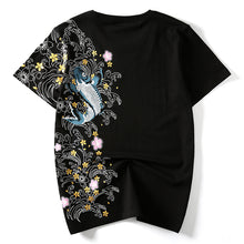 Load image into Gallery viewer, Fish Embroidered Short Sleeve T-Shirt