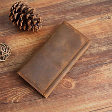 Load image into Gallery viewer, Retro Bifold Minimalist Leather Wallet