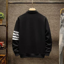Load image into Gallery viewer, Four Bar Stripes Contrast Lapel Cardigan