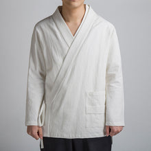 Load image into Gallery viewer, Cotton Linen Diagonal Tang Suit Top