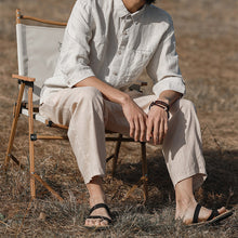 Load image into Gallery viewer, Summer Linen Loose Cropped Pants