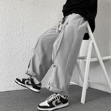 Load image into Gallery viewer, Drawstring Elastic Waist Wide Leg Lounge Pants