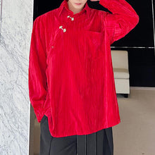 Load image into Gallery viewer, Vintage Lapel Fleece Long Sleeve Shirt