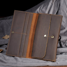 Load image into Gallery viewer, Retro Bifold Minimalist Leather Wallet