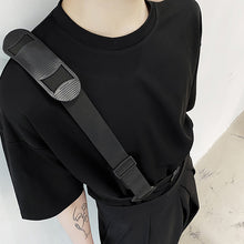 Load image into Gallery viewer, One-side Strap Decoration Short-sleeved T-shirt