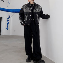 Load image into Gallery viewer, Vintage Sequin Stitching Lapel Jacket