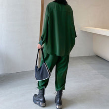Load image into Gallery viewer, Loose Irregular Shirt Pants Two-piece Set