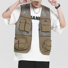 Load image into Gallery viewer, Multi-Pocket Mesh Vest