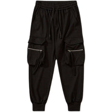 Load image into Gallery viewer, Hiphop Zipper Large Pockets Drape Pants