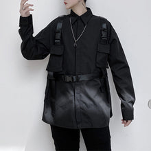 Load image into Gallery viewer, Lace Up Cargo Long Sleeve Shirt