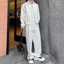 Load image into Gallery viewer, Casual Sports Suit Jacket Wide Leg Pants