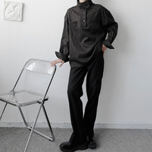 Load image into Gallery viewer, Thick Stand Collar Loose Shirt