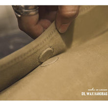 Load image into Gallery viewer, Vintage Military Style Oil Wax Canvas Clutch Handbag