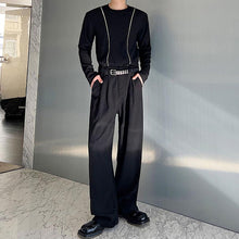 Load image into Gallery viewer, Slim Fit Double Zip Slit Long Sleeve T-Shirt