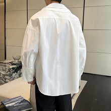 Load image into Gallery viewer, Detachable Double Collar Long Sleeve Shirt