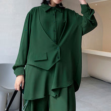 Load image into Gallery viewer, Loose Irregular Shirt Pants Two-piece Set