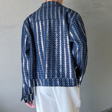 Load image into Gallery viewer, Sequin Embroidered Jacquard Denim Jacket