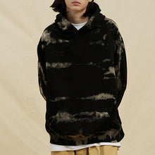 Load image into Gallery viewer, Cotton Tie Dye Crew Neck Hooded Sweatshirt