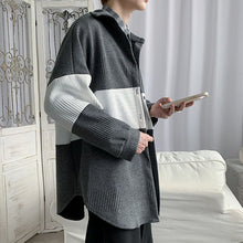 Load image into Gallery viewer, Color Contrast Paneled Knit Jacket