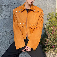 Load image into Gallery viewer, Studded Cropped Jacket