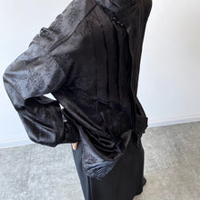 Load image into Gallery viewer, Vintage Stand Collar Print Long Sleeve Shirt