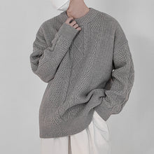 Load image into Gallery viewer, Twist Crew Neck Knitted Sweater
