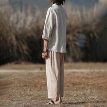 Load image into Gallery viewer, Summer Linen Loose Cropped Pants