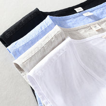 Load image into Gallery viewer, Summer Solid Color Linen Vest