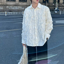 Load image into Gallery viewer, Frayed Long Sleeve Shirt