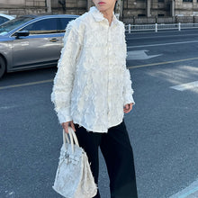 Load image into Gallery viewer, Frayed Long Sleeve Shirt