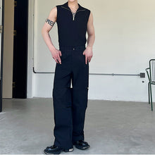 Load image into Gallery viewer, Slim Fit Half-Zip Pullover Tank Top