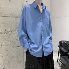 Load image into Gallery viewer, Simple Solid Color Drape Casual Shirt