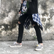 Load image into Gallery viewer, Ripped Side Zip Slim Jeans