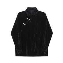 Load image into Gallery viewer, Vintage Lapel Fleece Long Sleeve Shirt