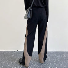 Load image into Gallery viewer, Contrast Color Stitching Straight-leg Pants