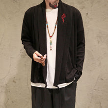 Load image into Gallery viewer, Knit Embroidered Loose Casual Cardigan