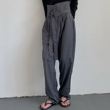 Load image into Gallery viewer, High Waist Mopping Casual Trousers