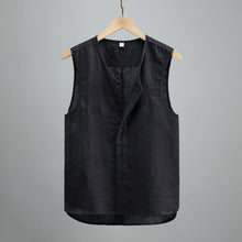 Load image into Gallery viewer, Summer Solid Color Linen Vest