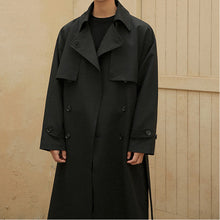 Load image into Gallery viewer, Double-breasted Mid-length Trench Coat