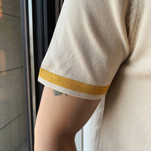 Load image into Gallery viewer, Contrast Lapel Knit Polo Shirt