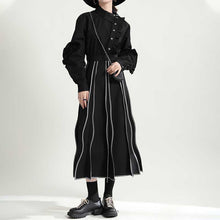 Load image into Gallery viewer, Asymmetric Collar Ruffles Mid Length Shirts