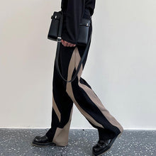 Load image into Gallery viewer, Contrast Color Stitching Straight-leg Pants