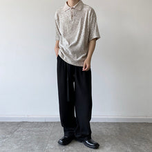 Load image into Gallery viewer, Sequin Short Sleeve Polo Shirt