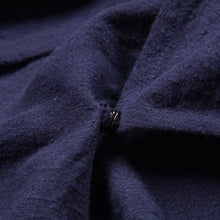 Load image into Gallery viewer, Vintage Linen Mid-Length Stand Collar Trench Coat