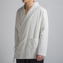 Load image into Gallery viewer, Cotton Linen Diagonal Tang Suit Top