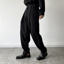 Load image into Gallery viewer, Slit-Pressed Crinkled Loose Harem Pants