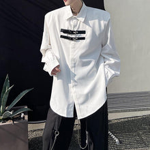Load image into Gallery viewer, Metal Chain Shoulder Pads Long Sleeve Shirt