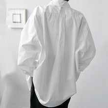 Load image into Gallery viewer, Large Pockets Loose Drop Shoulders Shirts