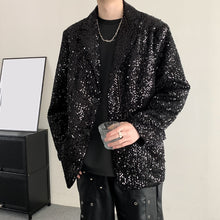 Load image into Gallery viewer, Loose Sequined Casual Plus Size Blazer